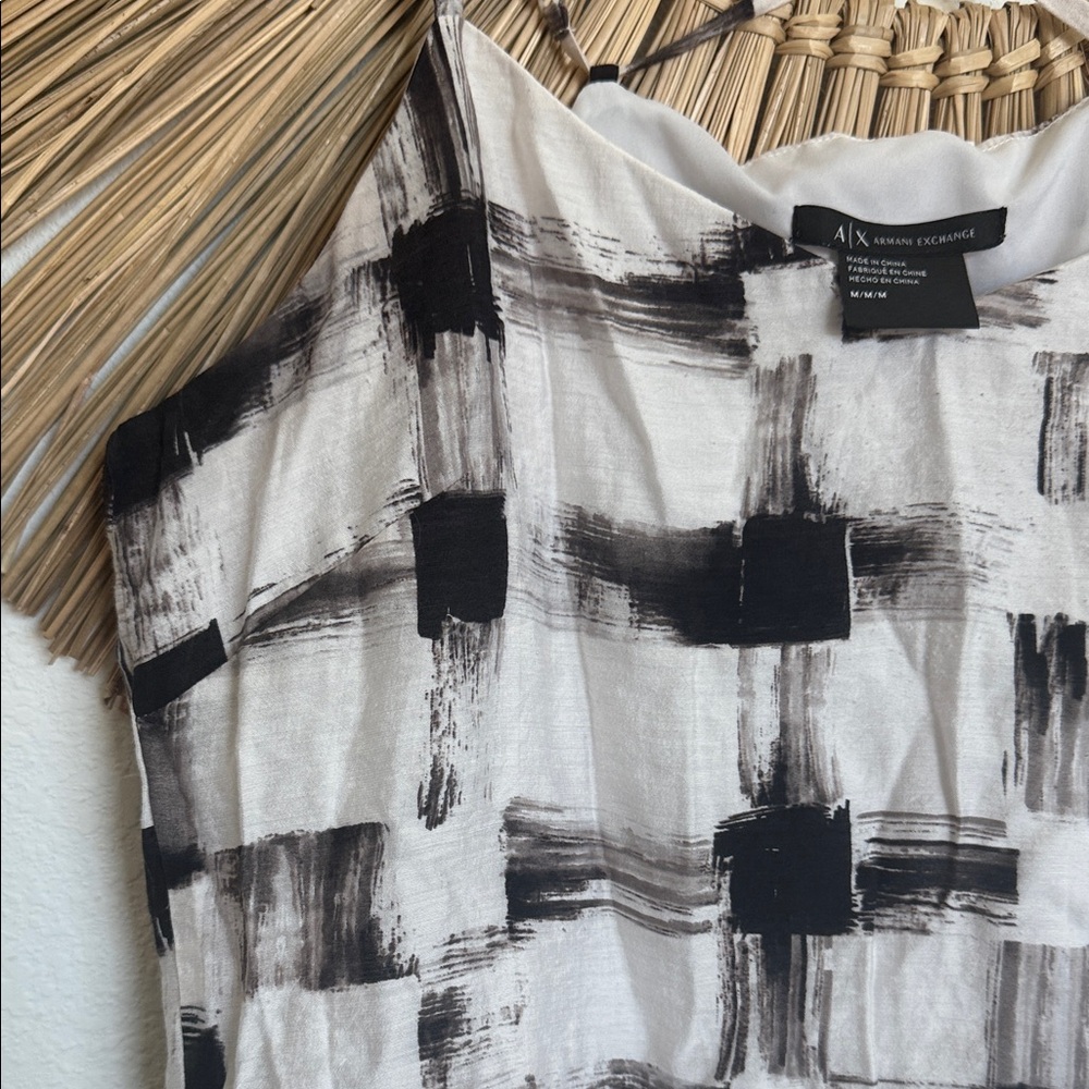 Armani Exchange Monochrome Checkered Camisole - Picture 5 of 10